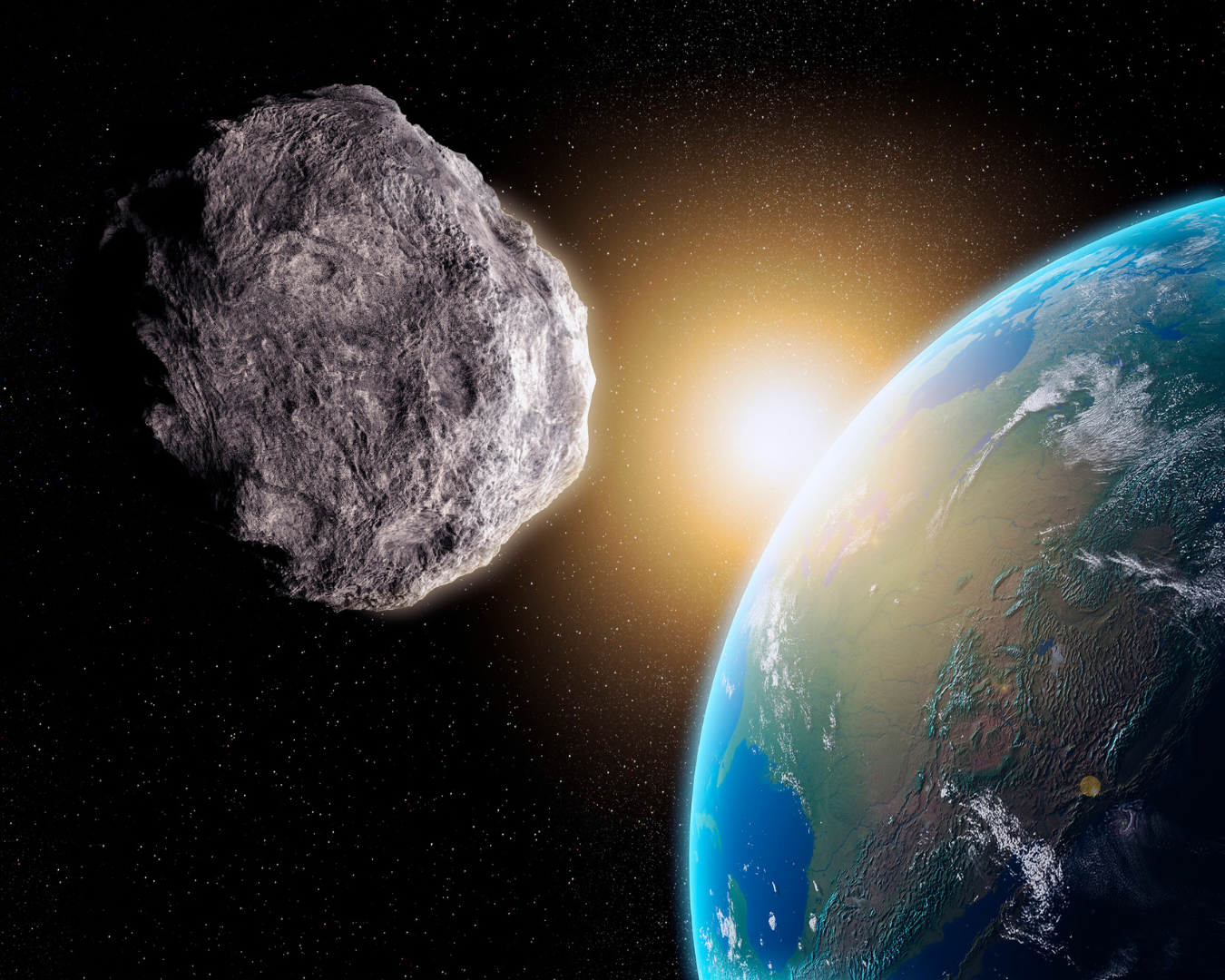 Asteroid near earth