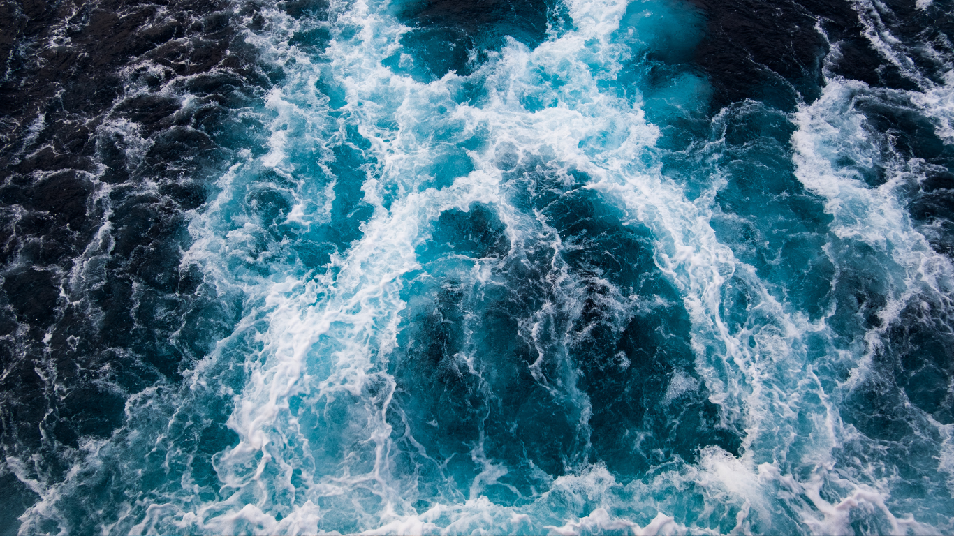 ocean waves aerial view
