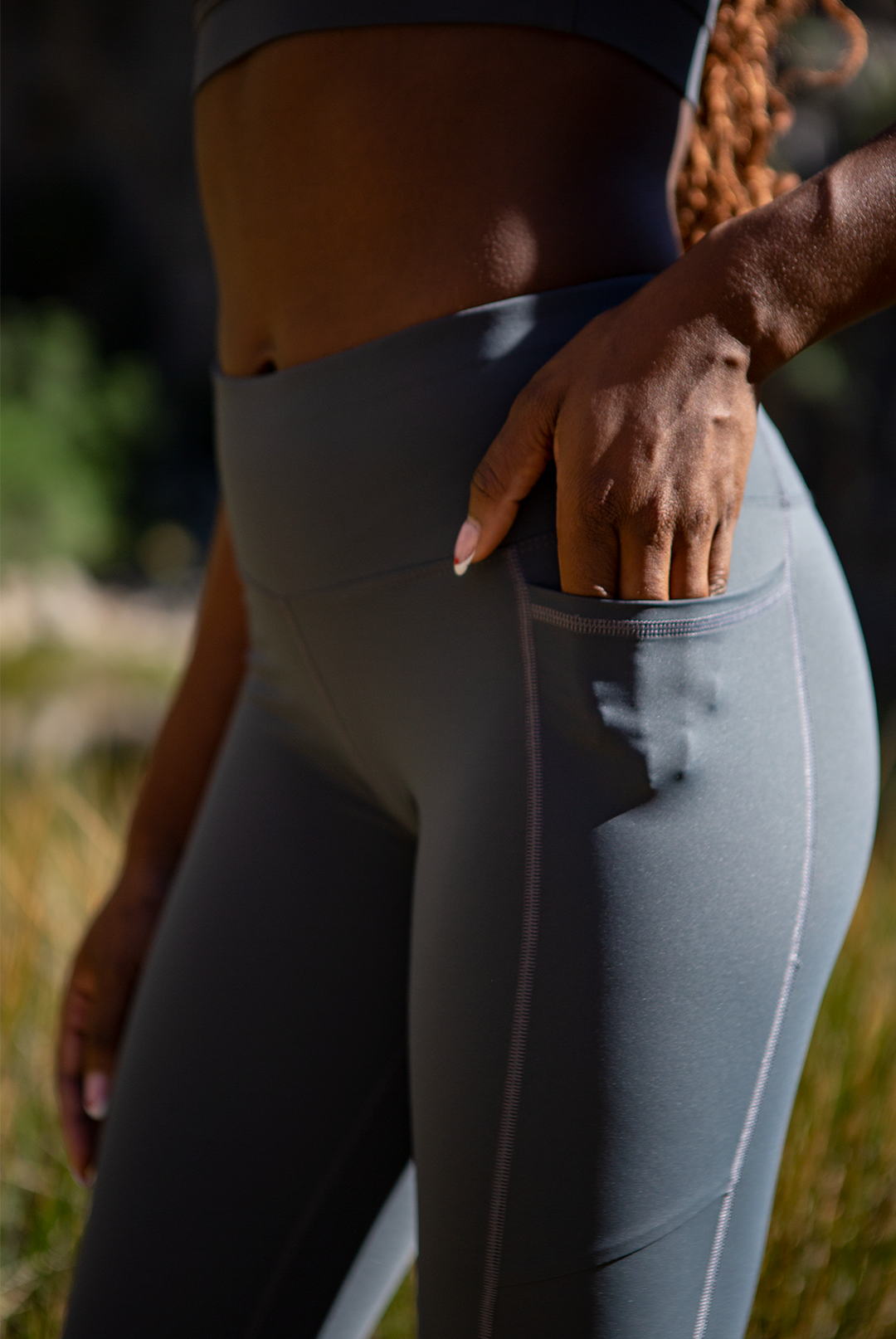 Sustainable Grey Gym Leggings UK