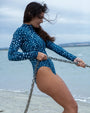 WHALE SHARK Long-Sleeve Swimsuit