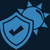UV-Protective blue symbol on dark blue background.