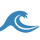 Blue wave icon.